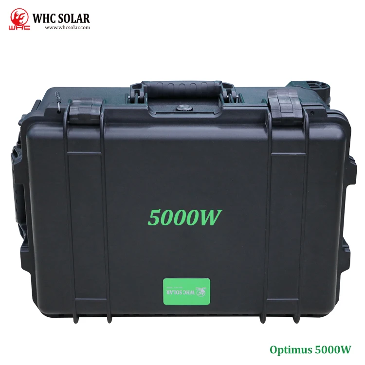 WHC SOLAR 500W 1000W 2000W Solar Power Panel Generators Lithium 3000W Home Energy System Portable Power Station Solar Generator