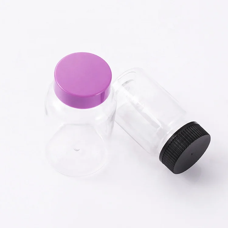 Empty Supplement Packaging Plastic PET Pharmaceutical Pink Pill Bottle Capsule Container Medicine Vitamin Supplements Bottles