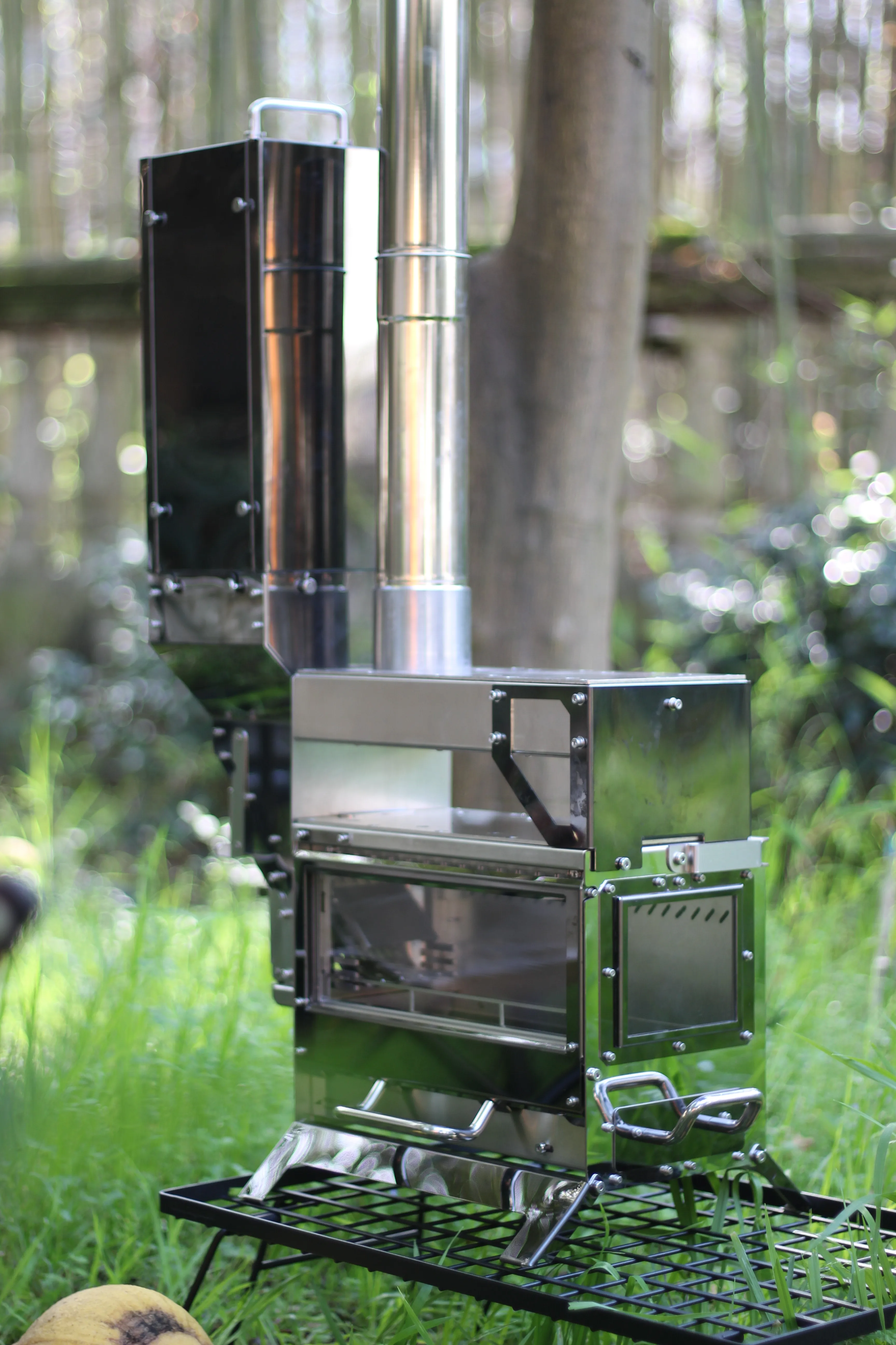 304 Stainless Steel Wood Burning Stove Camping Stove for Hot Tents,