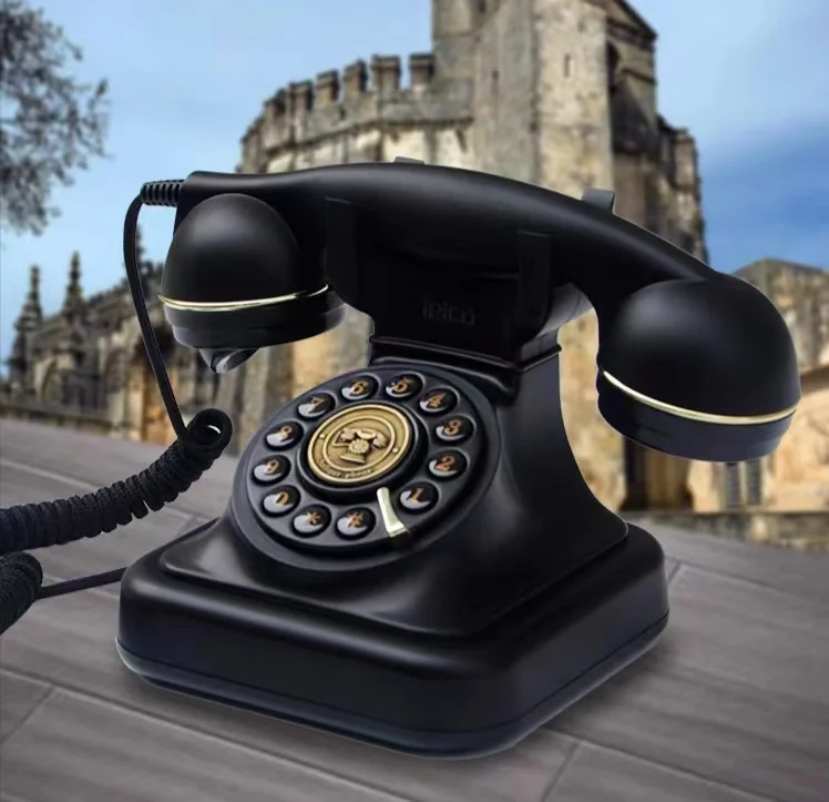 Black Classics Antique Telephone Custom Made Wedding Telephone Handset Telephone Vintage Message Book Meeting Information Record