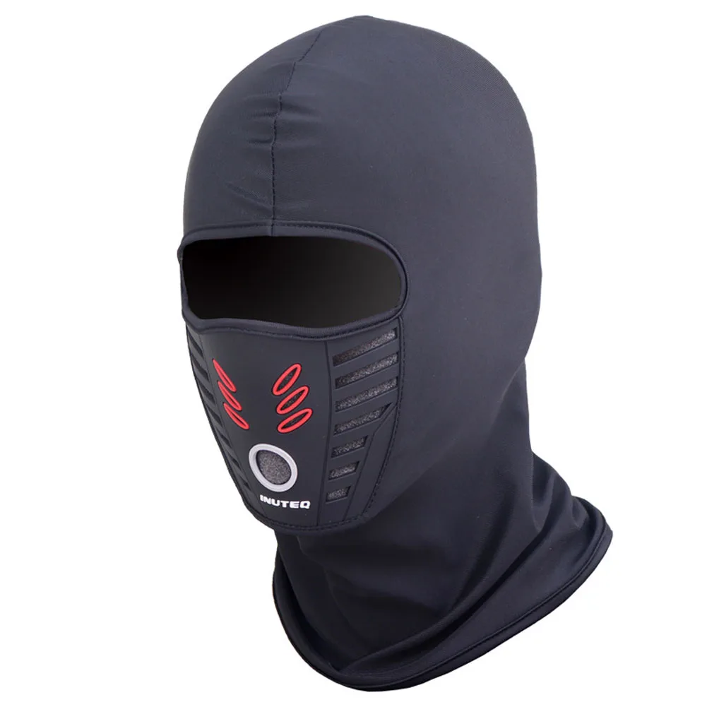 Winter Warm Fleece Motorcycle Face Mask Anti-dust Waterproof Windproof Full Face Cover Hat Neck Helmet Mask Balaclavas