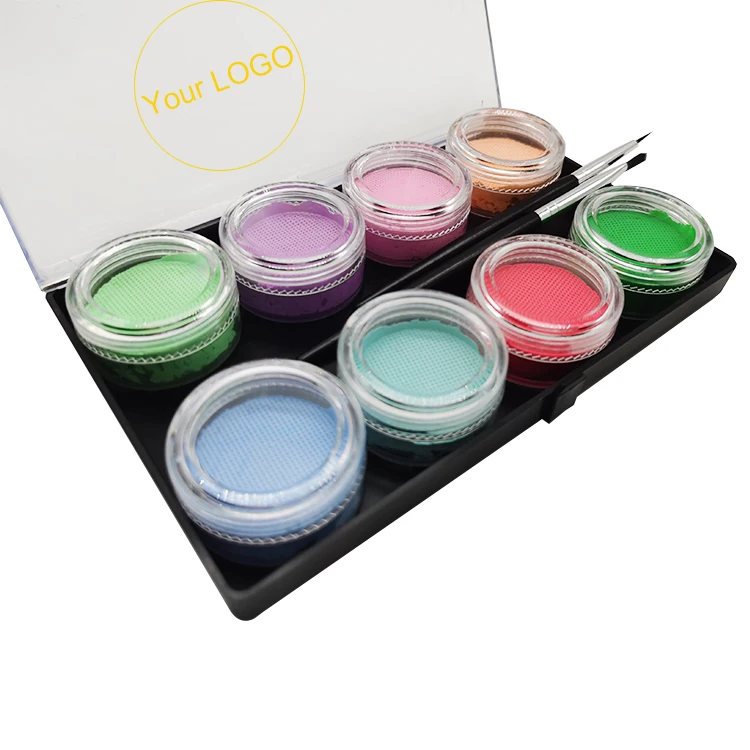 6 Color 18g UV Pastel dry Cosmetic Eye Make Up neon water activated eyeliner palette