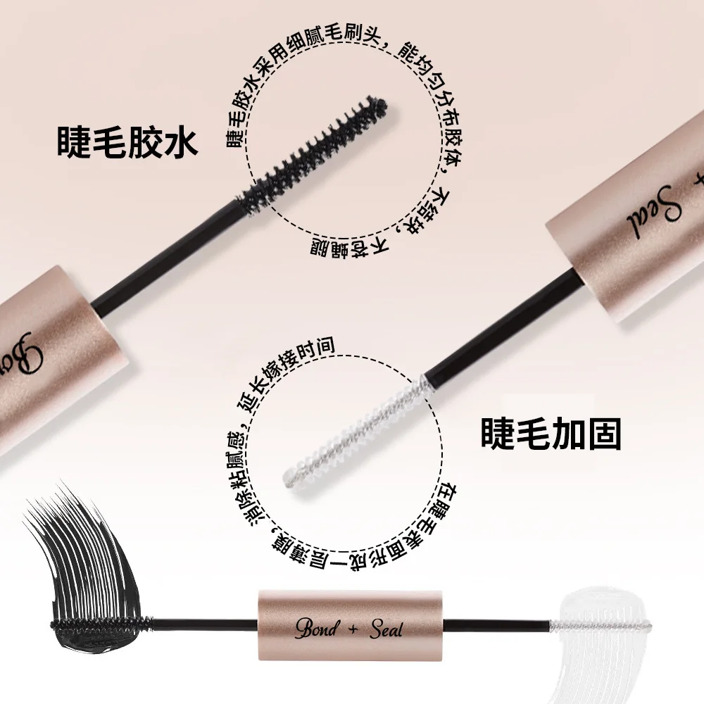 High Quality Wholesale Eyelash Glue Long Lasting Strong Hold Waterproof Non Smudging Fast Dry Dual Head False Eyelashes Glue