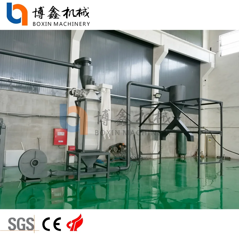 Waste Pp Pe Pet Plastic Bottle Washing Recycling Machine For Polyester Staple Fiber