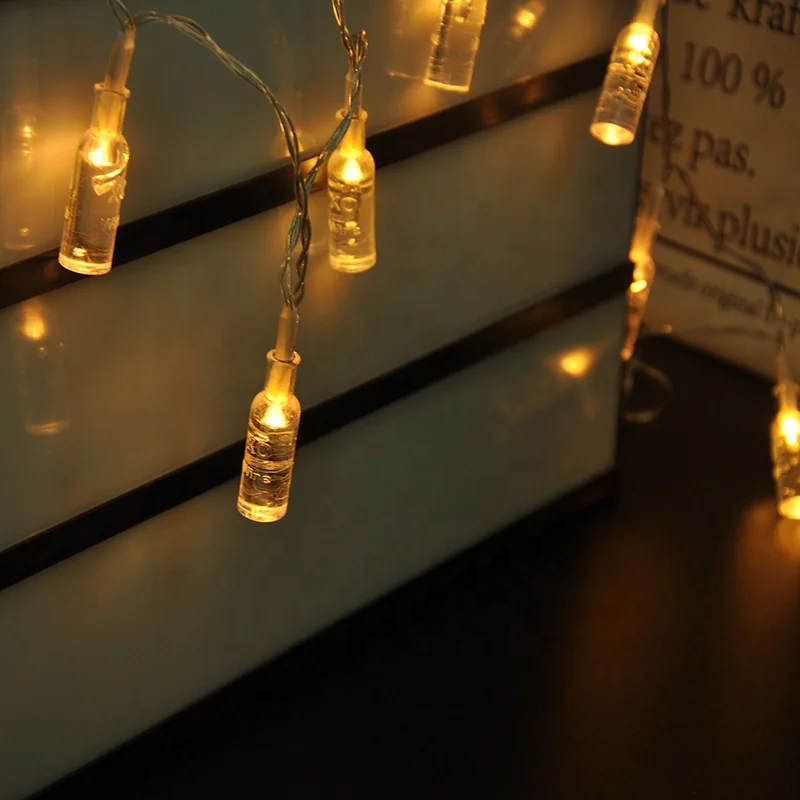 christmas bottle decos string fairy light for home decoration