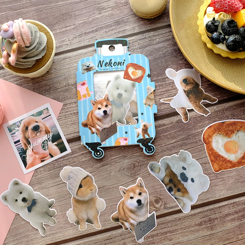 Nekoni Waterproof Sticker Flakes Laptop Decorative Decals Self Adhesive Decals for Stickers Pack Animal Luggage Decals