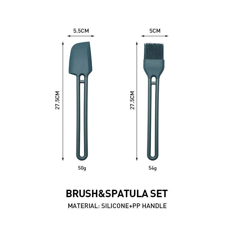 Hopesun Best Selling Products Kitchen Gadgets Manufacturers Kitchen Silicone Spatula and Brush