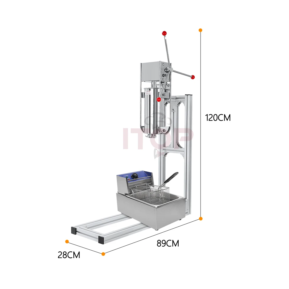Churros Maker Commercial 5 Liters automatic Spanish churros filler machine  Spanish Churros Making Machine