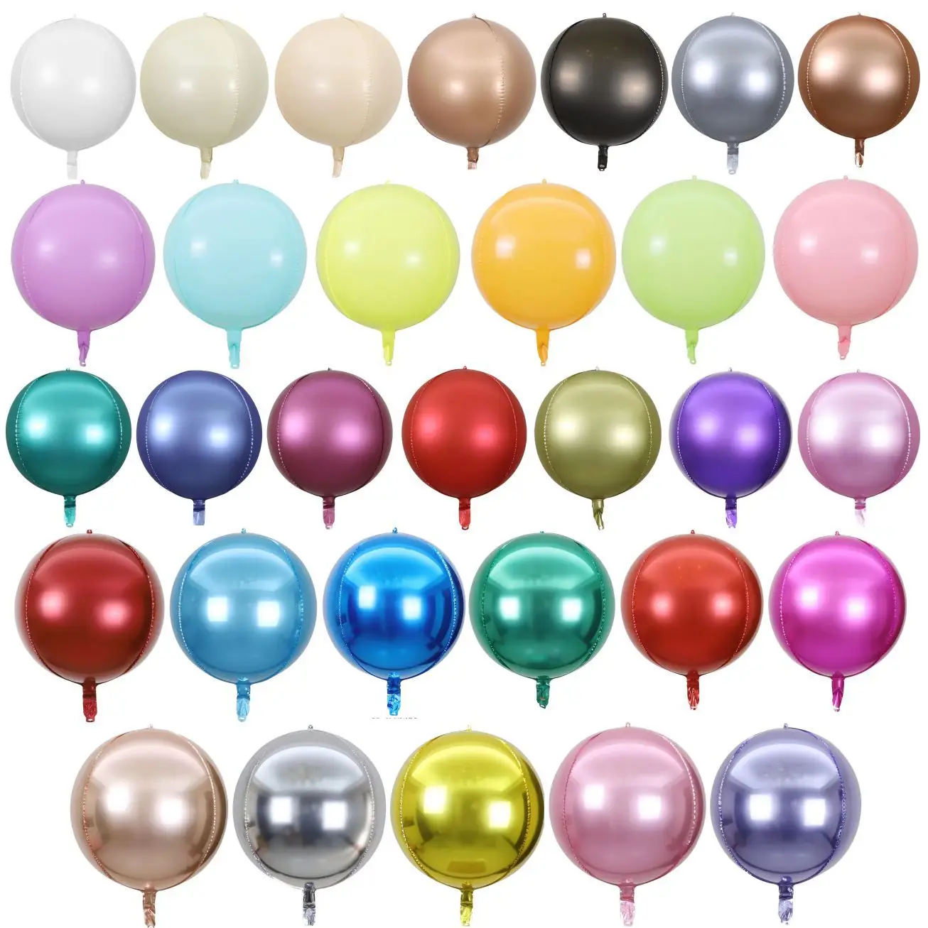 Birthday 4D Foil Balloon 22 inch Aluminium Foil Agate 4D Ball Disco Gradient Aluminum Film Balloon Wedding Venue Layout