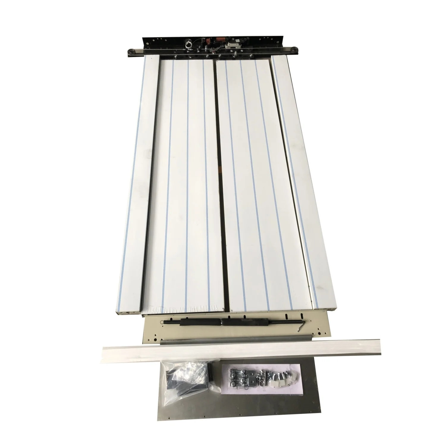 Zowee china passenger elevator door 700mm 800mm 304 stainless steel automatic center opening landing door hanger set