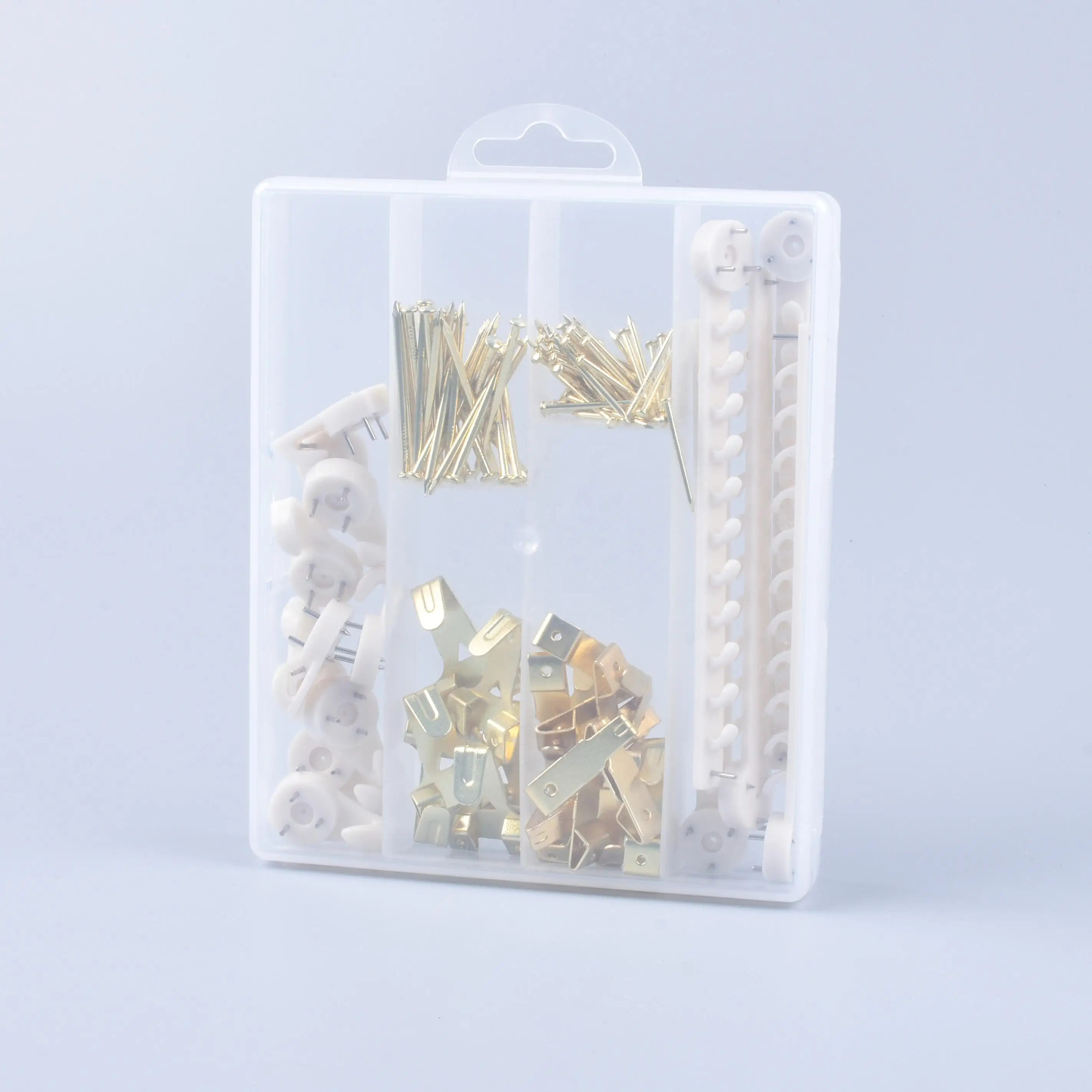 Dreieins 115 Pieces Plastic And Iron Frame Hanging Hooks For Picture