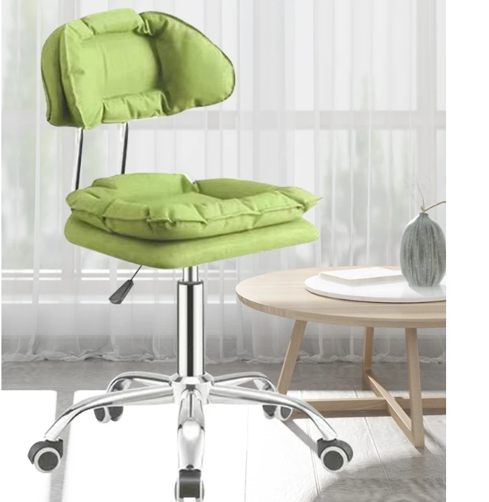 Modern Cheap Nail Salon Adjustable Hydraulic Rotating Pedicure Technician Stool Chair with Wheels