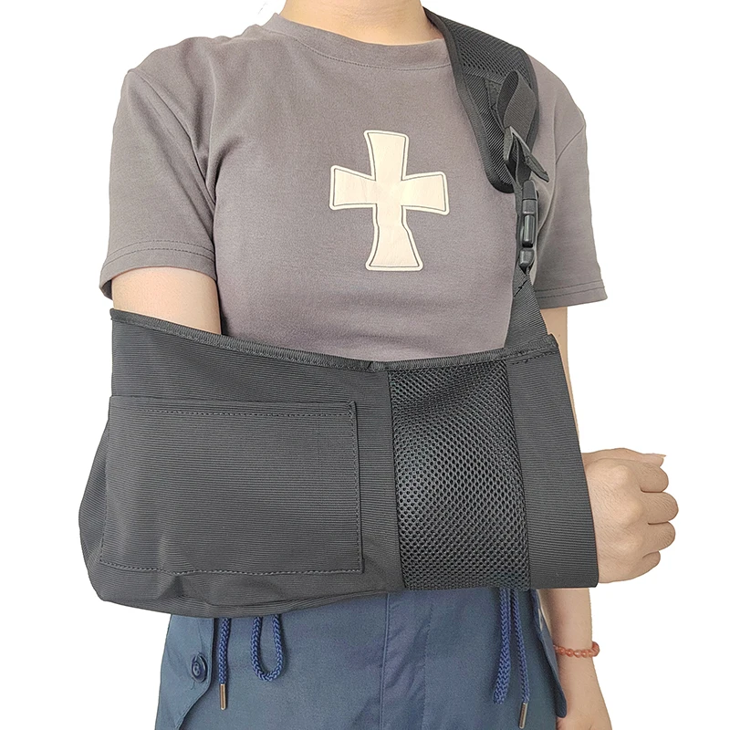 OEM manufacturer Comfortable Arm Sling Split Strap Technology Pocket Elbow Arm brace sling medical shoulder strap for arm injury
