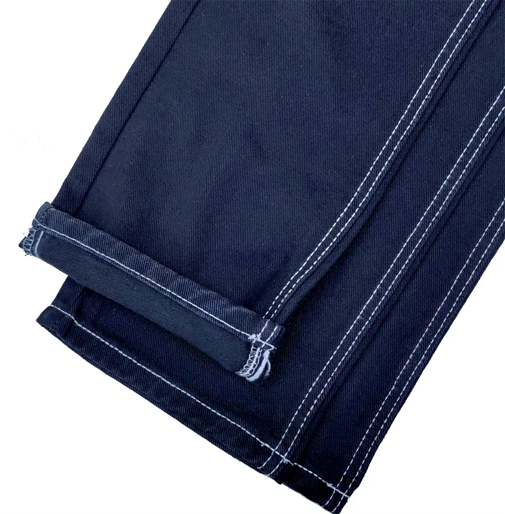 K2340-2 черная джинсовая ткань без эластана дешевая цена оптовая продажа для одежды джинсов и курток