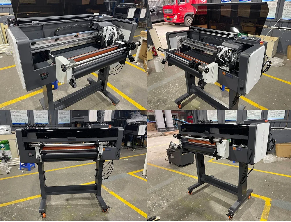 BSM A1 A3 uv dtf printer with automatic laminator AB film 30cm 60cm roll to roll for sticker label package box printing machine