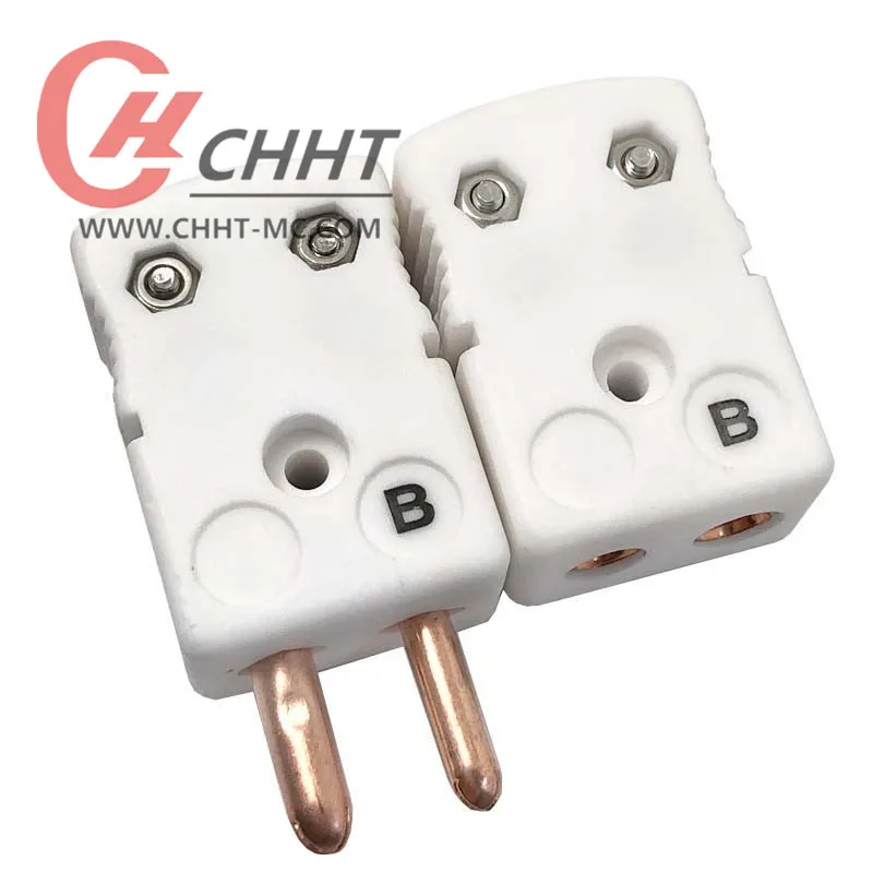 Type K male and female ceramic thermocouple connector Standard ceramic large plug ceramic connector