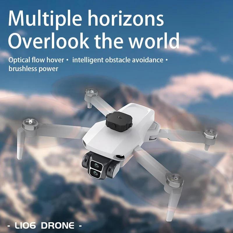 JHD L106 Макс Дрон 8K двойная камера Новый бесщеточный двигатель оптический позиционирование потока складной Квадрокоптер радиоуправляемый самолет игрушка подарок
