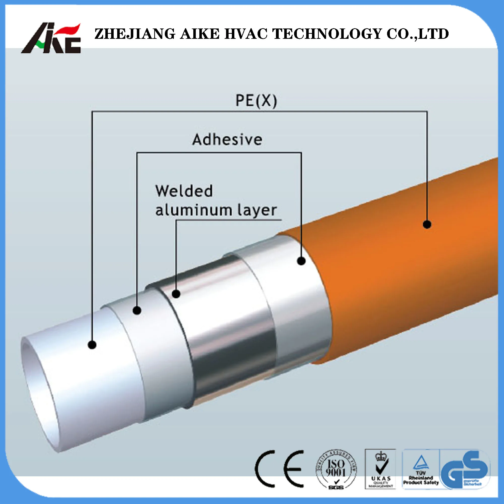 Hot Sale Plumbing Water Pex Tube Aluminium Plastics Composite PEX-AL-PEX Pipe