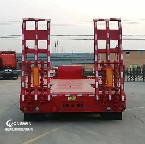 60ton 100ton 12-колесный погрузчик контейнерного шасси Низкорамный грузовик низкорамный прицеп полуприцеп с низкой платформой