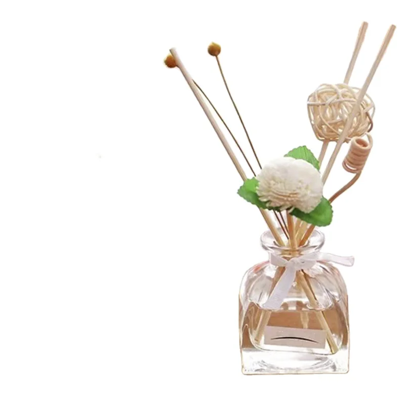 Factory  OEM ES93 Round Cuboid Oval Top Transparent Essential Oil Perfume Aromatherapy Glass Bottle for Diffuser Wholesale