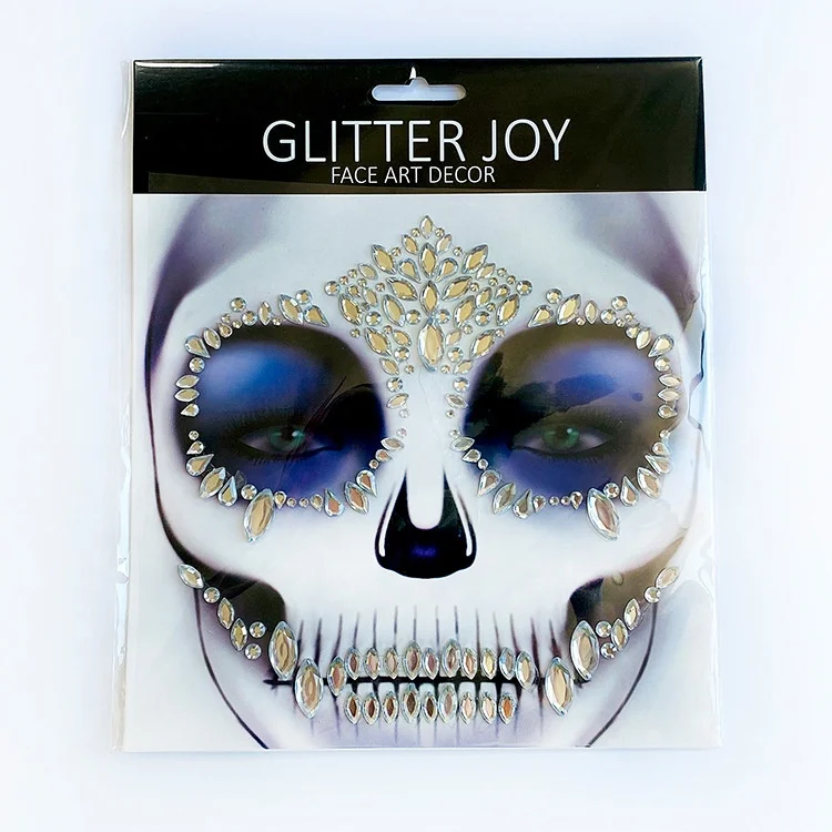 Waterproof Body Face Stickers Black Gothic Spider Web Cat Witch Tattoo Decals Halloween Temporary Tattoo