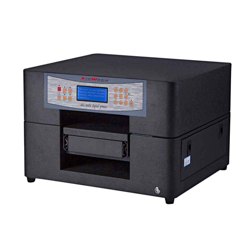 Professional Design Airwren LED mini6 UV Printer with 6 Color For Phone Case Golf Ball PVC Cards Glass