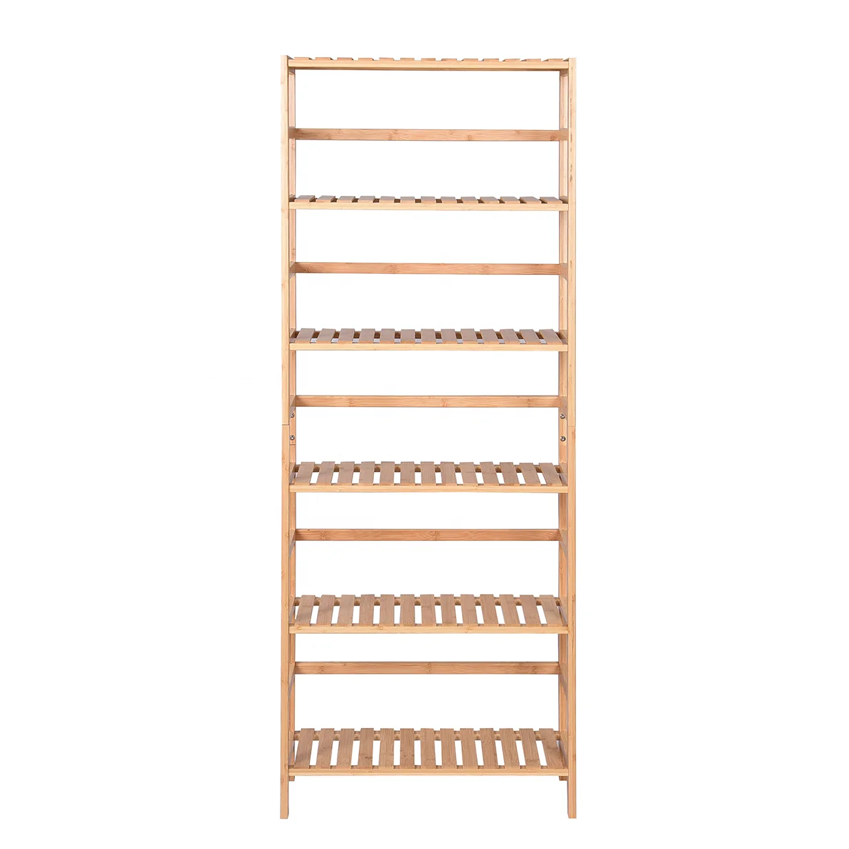 Hot Sale 6 Tier bamboo ladder bookshelf  durable bamboo storage rack for study