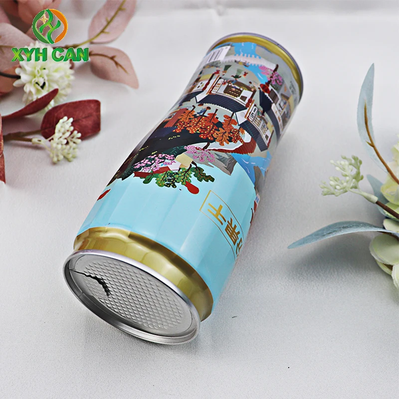Beverage Tin Canister Unique Mold Newest Beer Tin Can Packaging For Soft Drinking