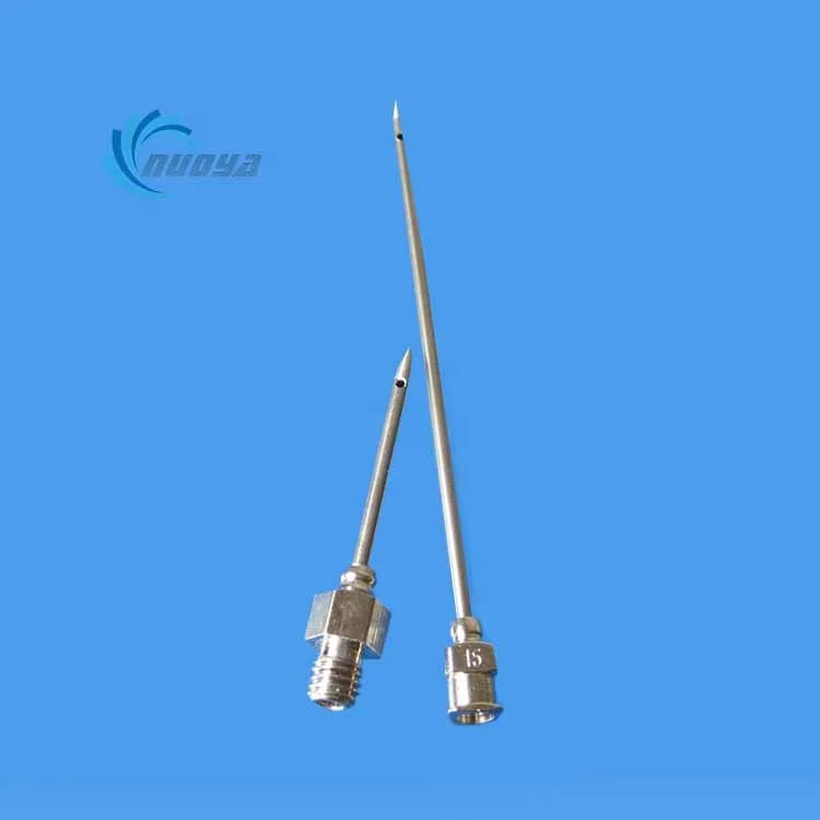 Customized stainless Steel Threaded veterinary needle with side hole