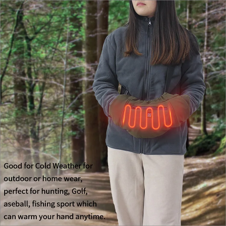 USB Electric Heating Hand Warmer Pouch for Winter Outdoor Hunting