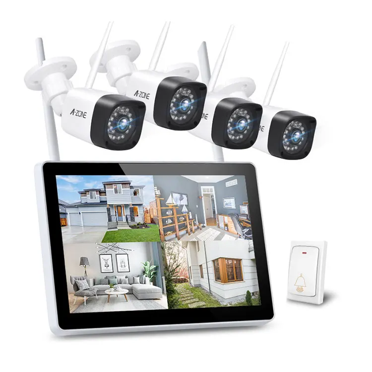 8ch 3MP WiFi NVR Kit IP Security Camera Set Night Vision Video the Best CCTV Camera System with Doorbell