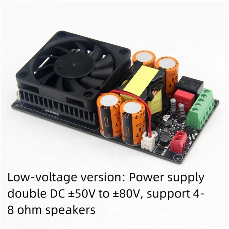 1000W Power Amplifier board Mono Channel Big-power  Mono Stage 1000W Power Amplifier Board Class D HIFI  With Fan