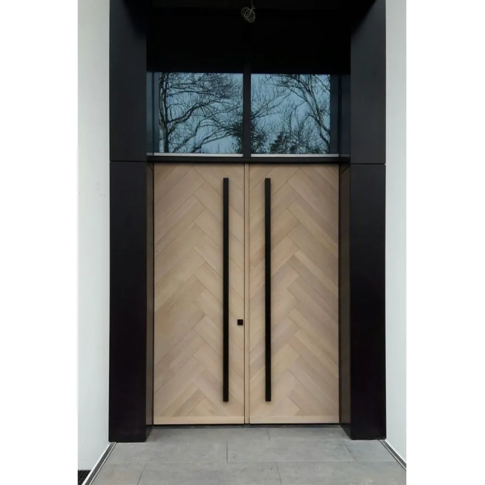 ANDA Custom security steel doors waterproof thermal insulated aluminum panel entrance door with smart lock
