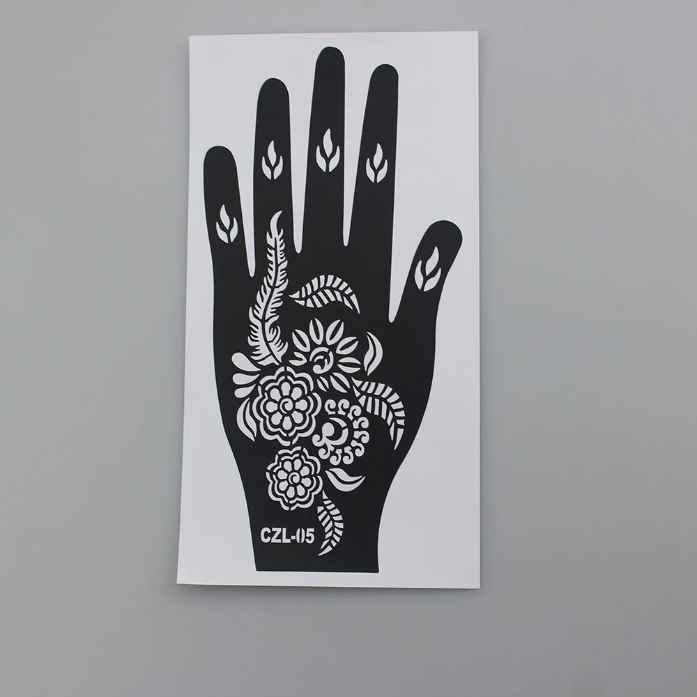 Wholesales Face Paint Reusable Mylar Henna Stencil Sticker