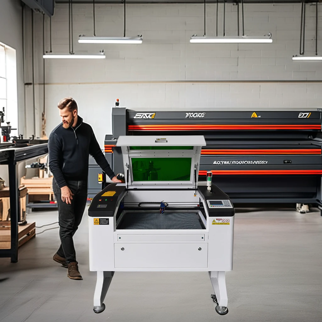 KH-7050 Reci Brand Co2 Laser Engraving Machine 100W 80W 40W Power Options Multifunctional Stepper Motor Drive System 3-Year