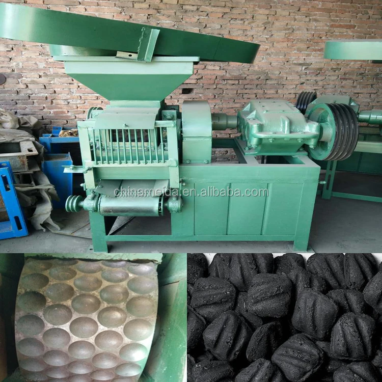 High quality rice husk coconut shell sawdust briquette wood charcoal briquette making machine coal ball briquette extruder