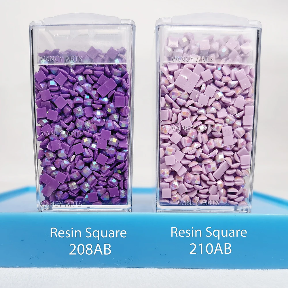 Wholesale High End RESIN Square Diamond Painting AB Drills DMC 5D Diamond Painting Resin Material AB Beads No Holes on Bottom