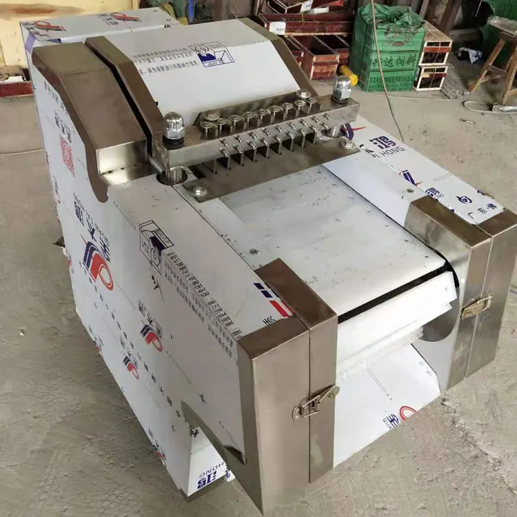 Butcher Commercial Electric Fresh Frozen Chicken Beef Pork Meat Cube Cutter Cutting Machine