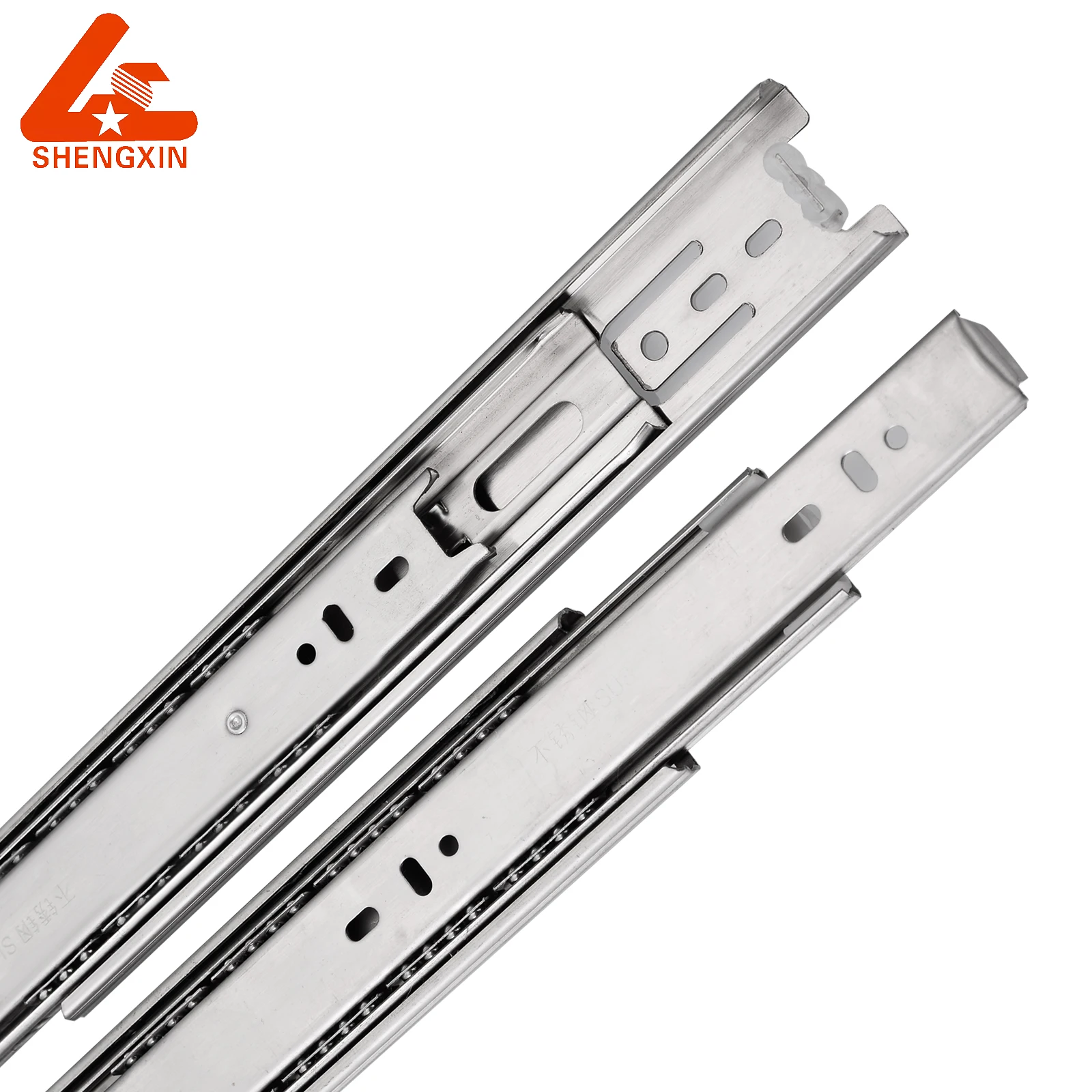 Hot sell hardware furniture retractable adjustable 40mm cold-rolled steel ball bearing drawer slide rails