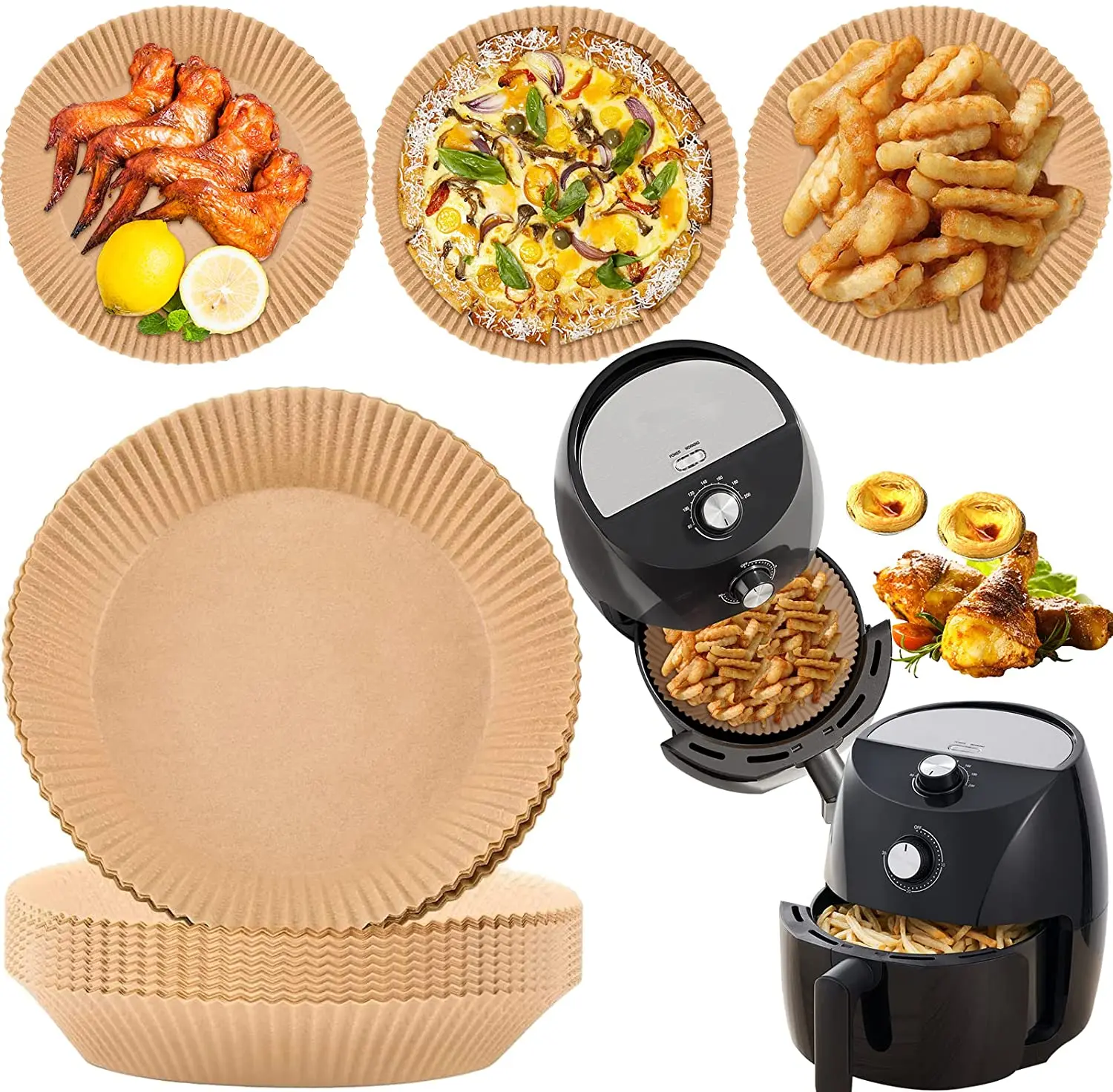 Factory Wholesale Parchment Paper Liners for Air Fryer