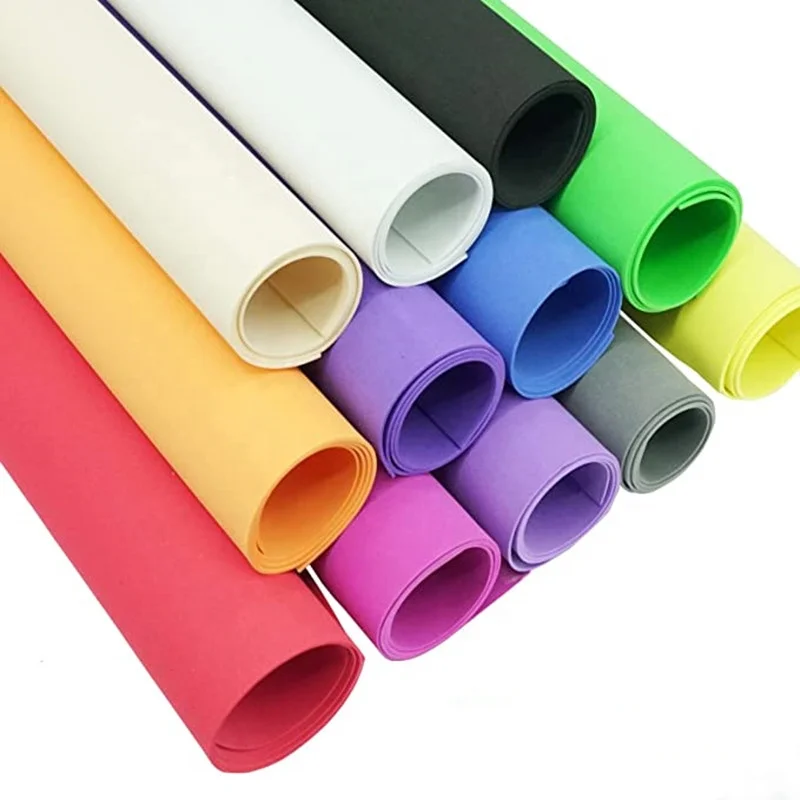 Eva foam roll manufacturer custom 0.2mm 0.5mm 0.8mm 4mm thickness rubber sheet
