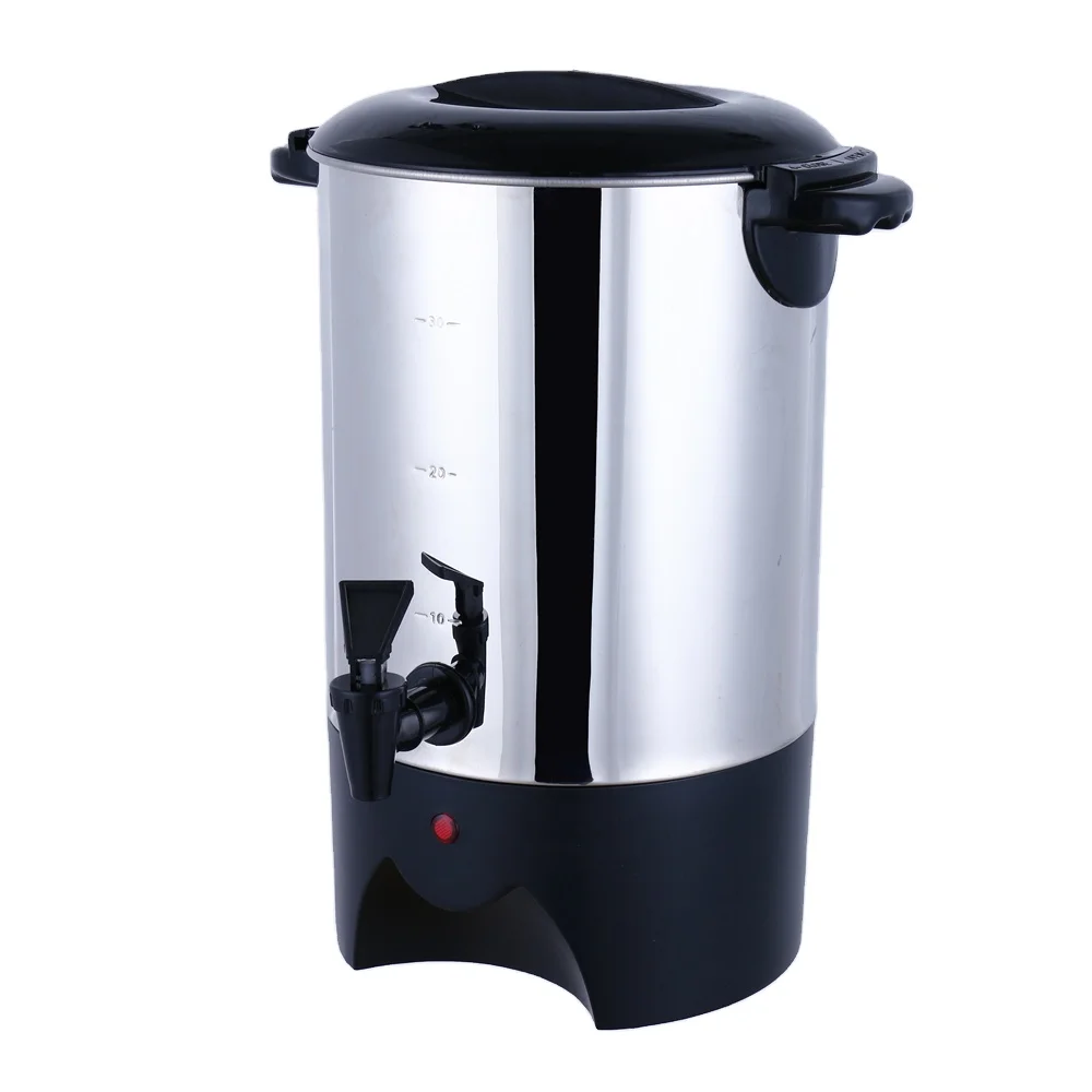 30 cups 4.5 liter Stainless Steel Electric Coffee Maker Commercial Coffee Urn Coffee Percolator for Sale