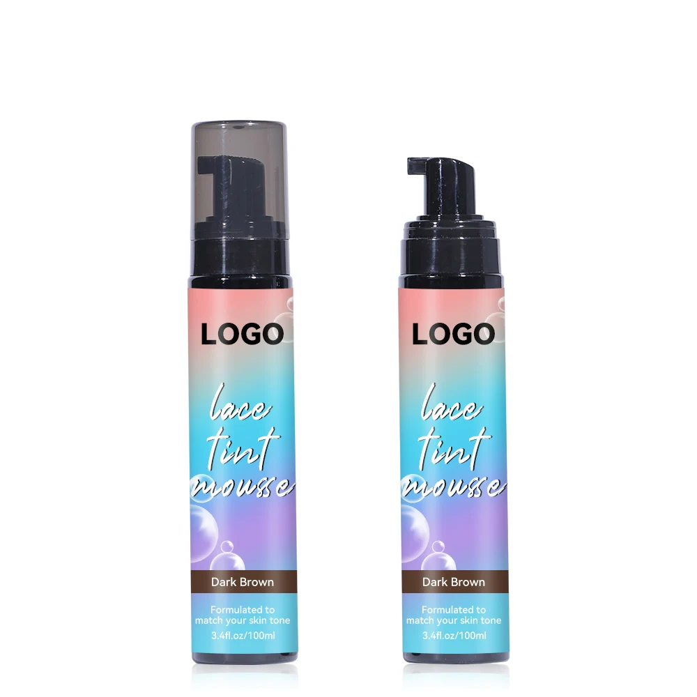 2022 new lace tint foam factory vendor private label lace tint mousse 3 colors for wigs foam lace tint