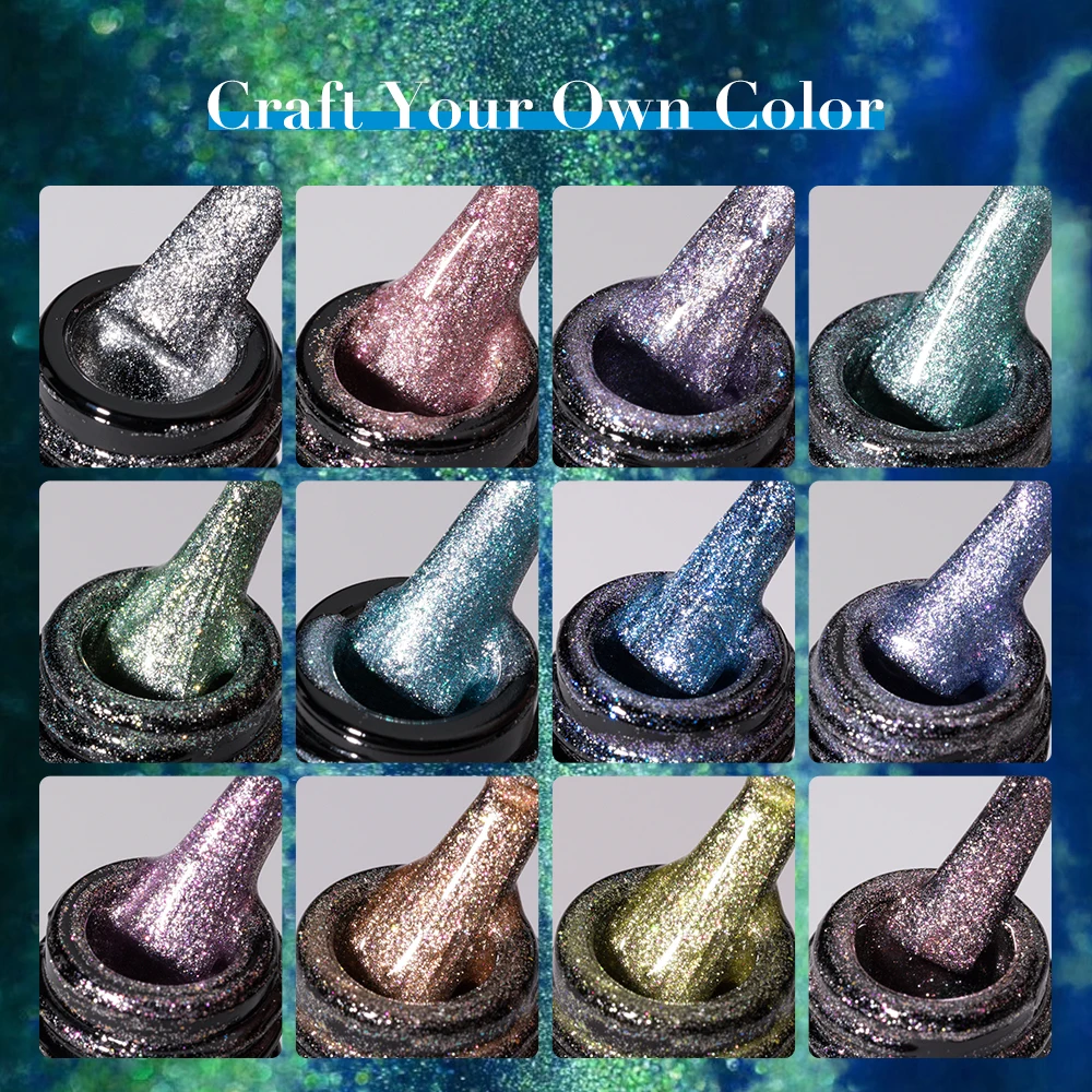 OEM Moon Starry Cateye Gel Wholesale Custom Private Label Vegan Magnetic Cat Eye Uv Nail Gel Polish