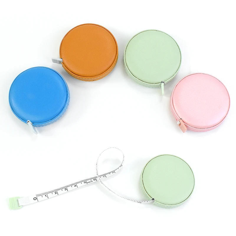 Dual Sided Retractable Ruler Sewing Tape Measure Medical Body Cloth Tailor Craft Dieting Soft Leather Measuring Tape