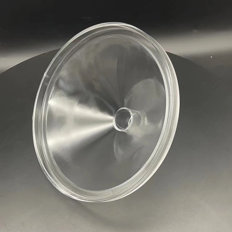 Customized CNC Clear Transparent Quartz Funnel