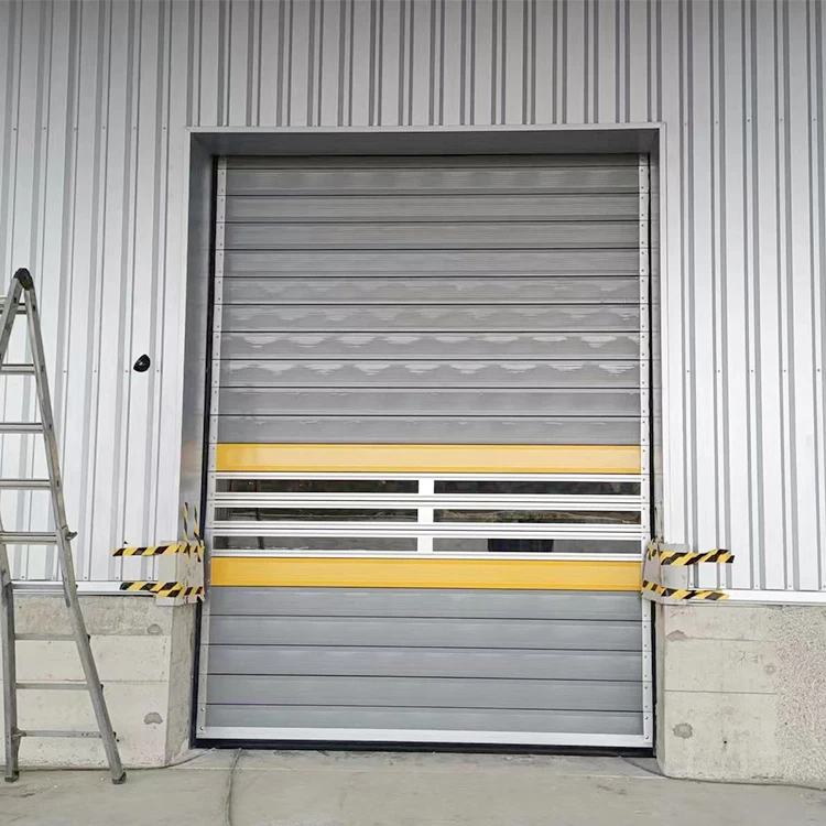 Hard Fast High Speed Roller Shutter High Performance Al-Alloy Spiral Hard Panel Door
