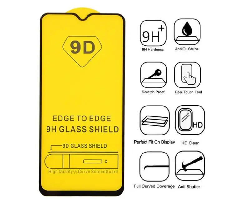 9D Tempered Glass Screen Protector Film For OPPO A54 A95 A16 Reno 7 6 5 K9 Pro Realme 7i 6i Narzo 30 Pro 10 ACE 2 Realme 8 Pro