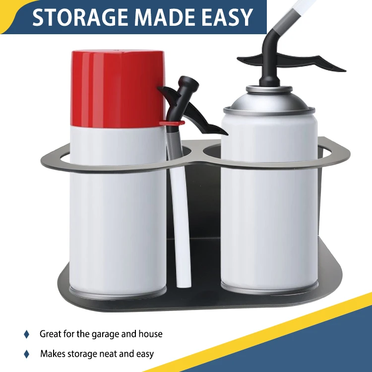 JH-Mech Garage Wall Mount Shelf Steel Wall Mounted Spray Paint Can Rack With Paper Towel Holder