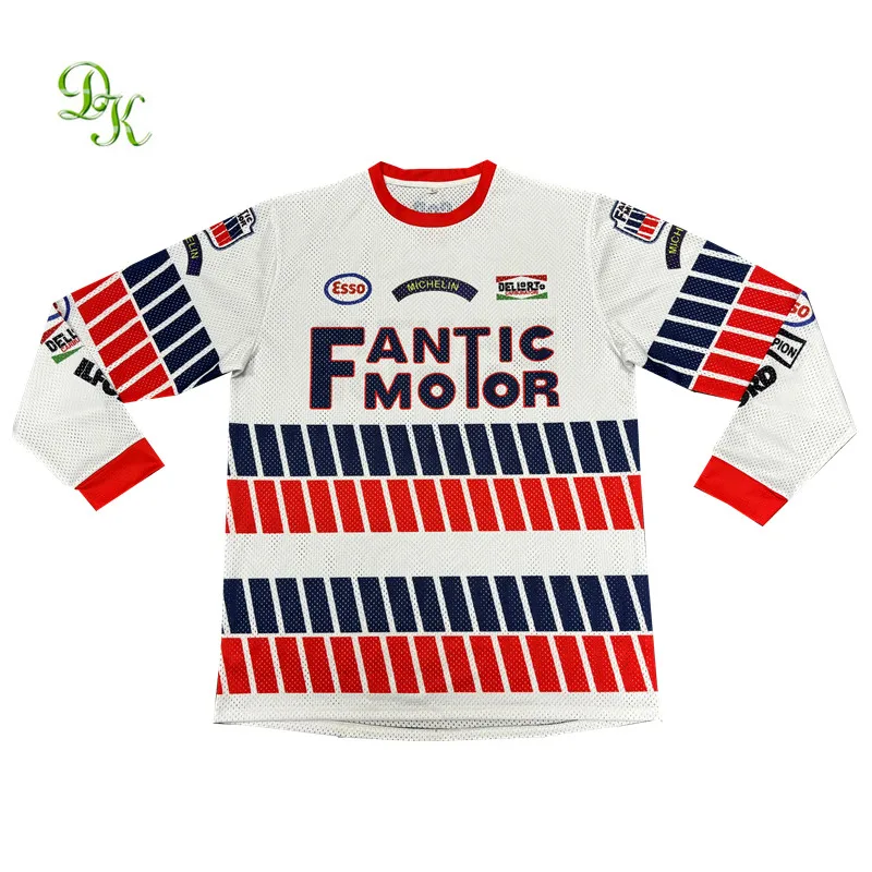 Custom design sublimation long sleeves bmx race jerseys